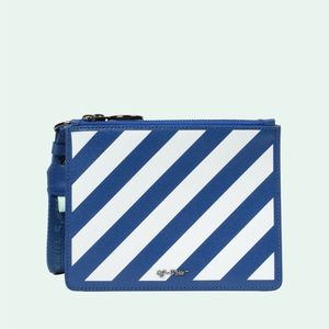 COPY - Off-White Diagonal Wristlet Pouch